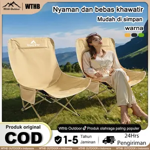 【WTHB】kursi lipat outdoor kursi camping kursi bulat 600D Kain Oxford Kursi Pantai Lipat Portable