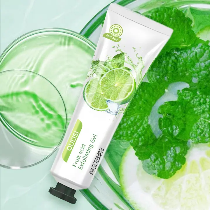 TERMURAH OULISI Fruit Acid Exfoliating Gel 30g Perontok Daki dan Pemutih Badan Blackhead Cleaner Body Exfoliating 1