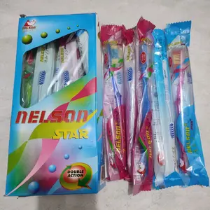 [1 box] sikat gigi dewasa NELSON STAR isi 12 pcs - sikat gigi murah