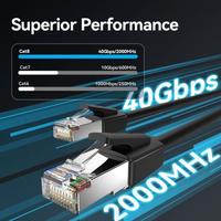 Gambar Vention Kabel LAN RJ45 Cat8 Cat 8 SFTP 40Gbps Gaming Gigabit Ethernet Patch 40Gbps 15 Meter 15M Black - IKKBN dari Vention Tangerang Kab. Tangerang 3 Tokopedia