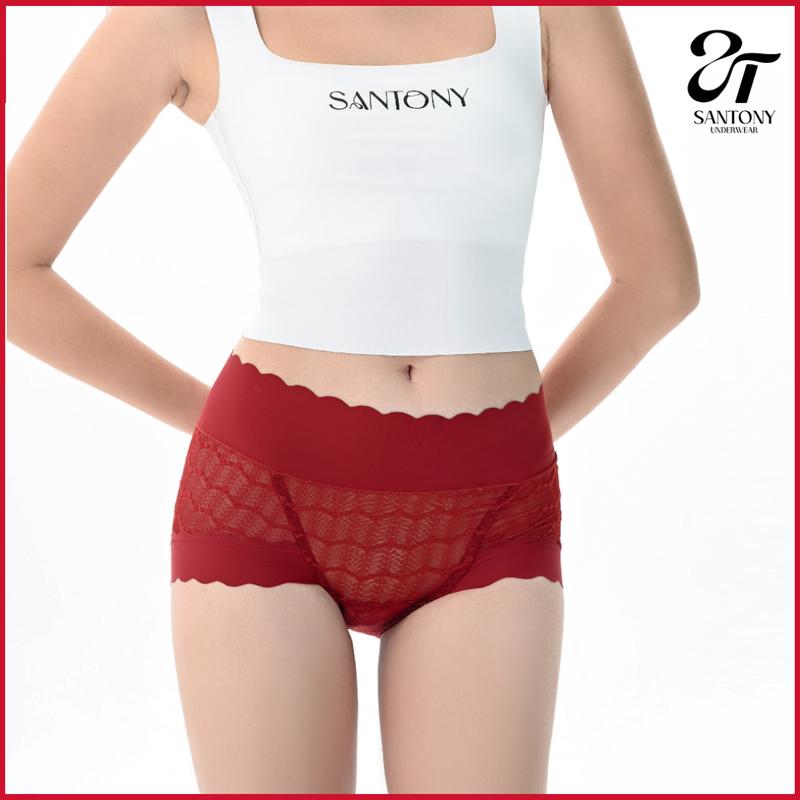   Combo3,combo5 Quần lót lụa polylactic nữ cạp cao lượn sóng kháng khuẩn 7A thoáng khí Women2455 