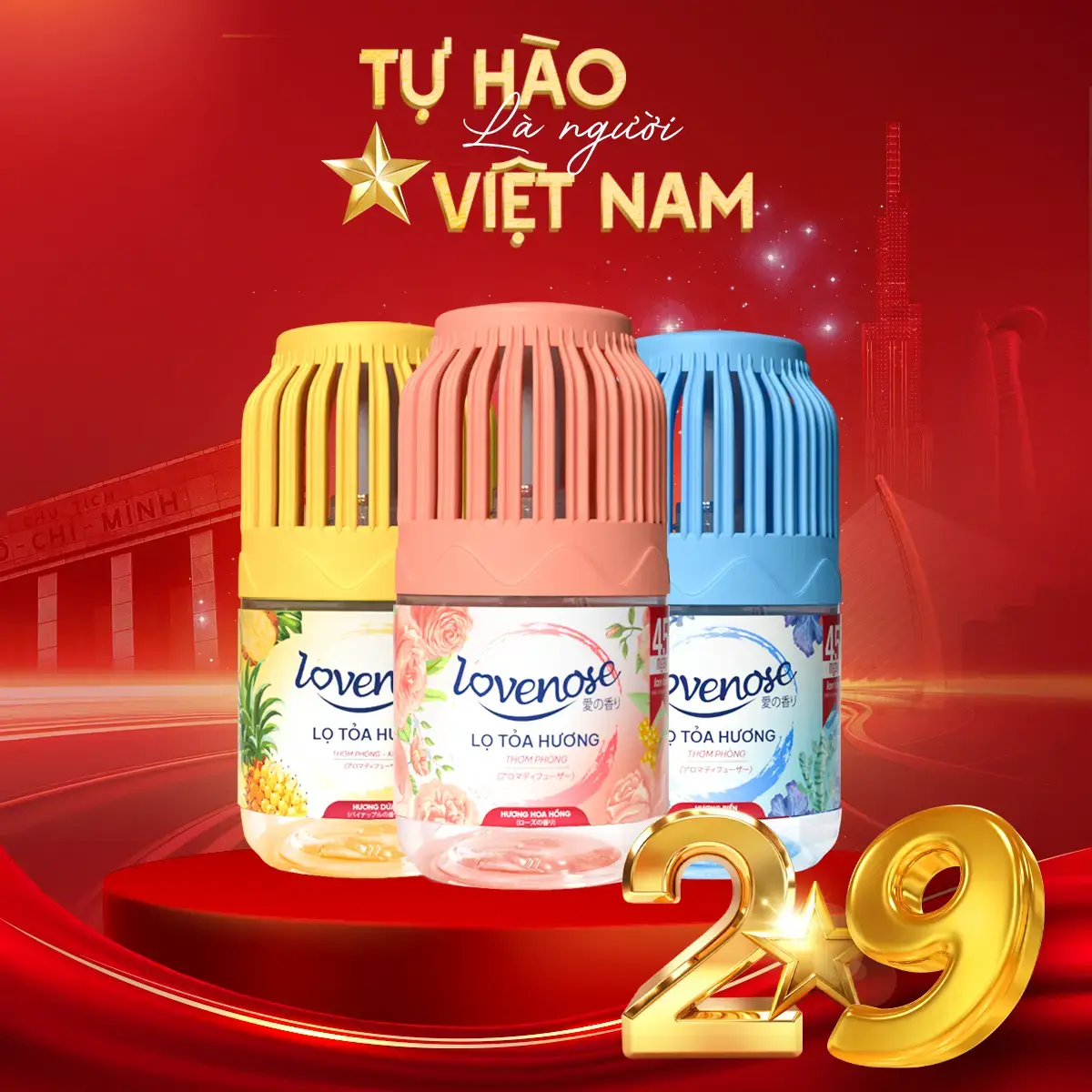 Lọ Tỏa Hương Lovenose Công Thức Mới, Thơm 360 độ, Thanh Lọc Không Khí, Khử Mùi Phòng Thế Hệ Mới Dầu Thơm Phòng, Nước Hoa