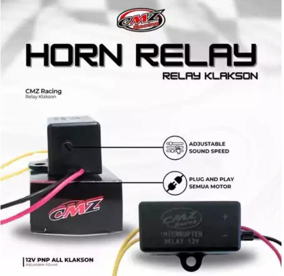 Klakson Denso Keong Gepeng Set Relay putus putus high low Waterproof Tahan Air Universal mobil motor 6