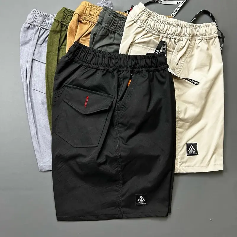 Celana Pendek Pria Distro Santai Bordshort Bahan Tebal Dan Melar Premium Quality - Hitam, Surfing Katun Nyaman Lembut Dewasa Basic Karet