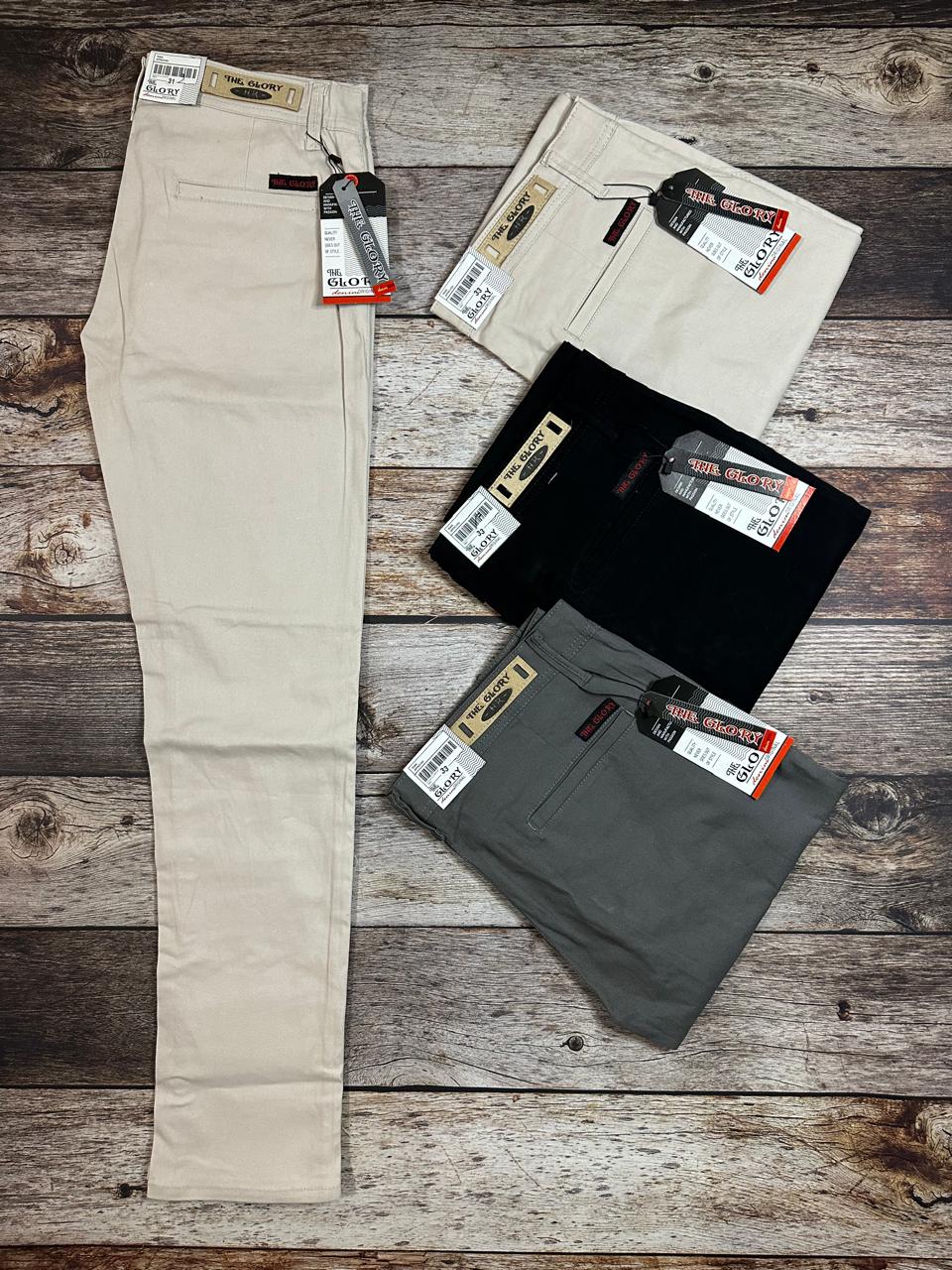 Celana Chinos Pria Panjang Bahan Cotton Twill Stretch Size 28–38 Hitam Abu Cream Celana Chinos Pria Panjang Bahan Cotton Twill Stretch Size 28–38 Hitam Abu Cream