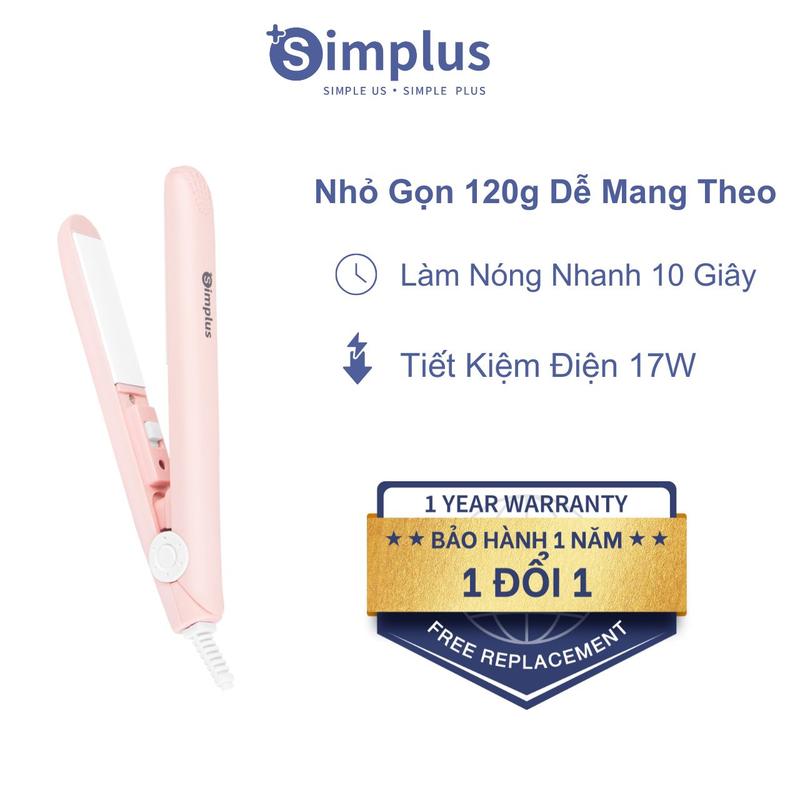 SimplusVN Máy Duỗi Tóc Nhỏ Gọn Trọng Lượng Nhẹ Tấm Làm Nóng Bằng Gốm Làm Nóng Nhanh Uốn Duỗi 2in1 Tạo Kiểu Tóc Nam ZFBA007 Bảo Hành 1 Năm Chỉ Đổi Không Sửa 