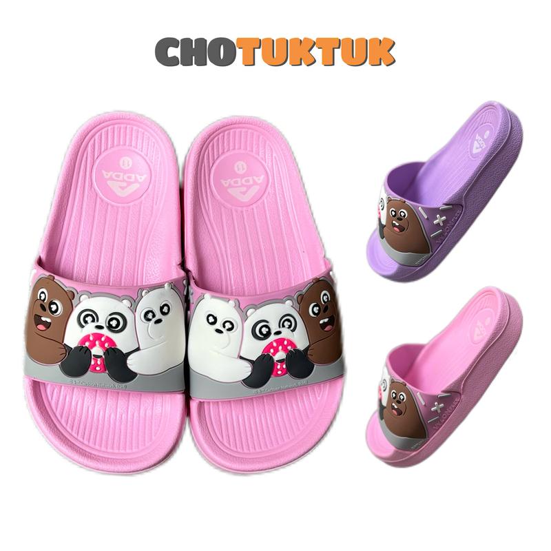  Dép bé gái Thái Lan hình gấu chất cao su chống trơn nhẹ êm chính hãng ADDA -32B5H 