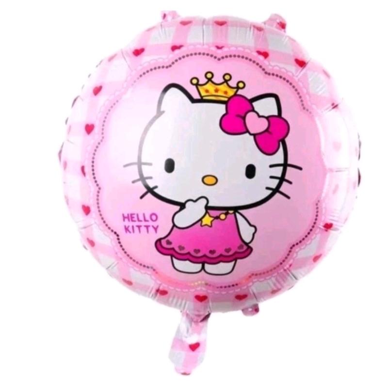 PAKET DEKOR ULANG TAHUN TEMA HELLO KITTY SET DEKOR BIRTHDAY HELLO KITTY Balon Pink Anak 3