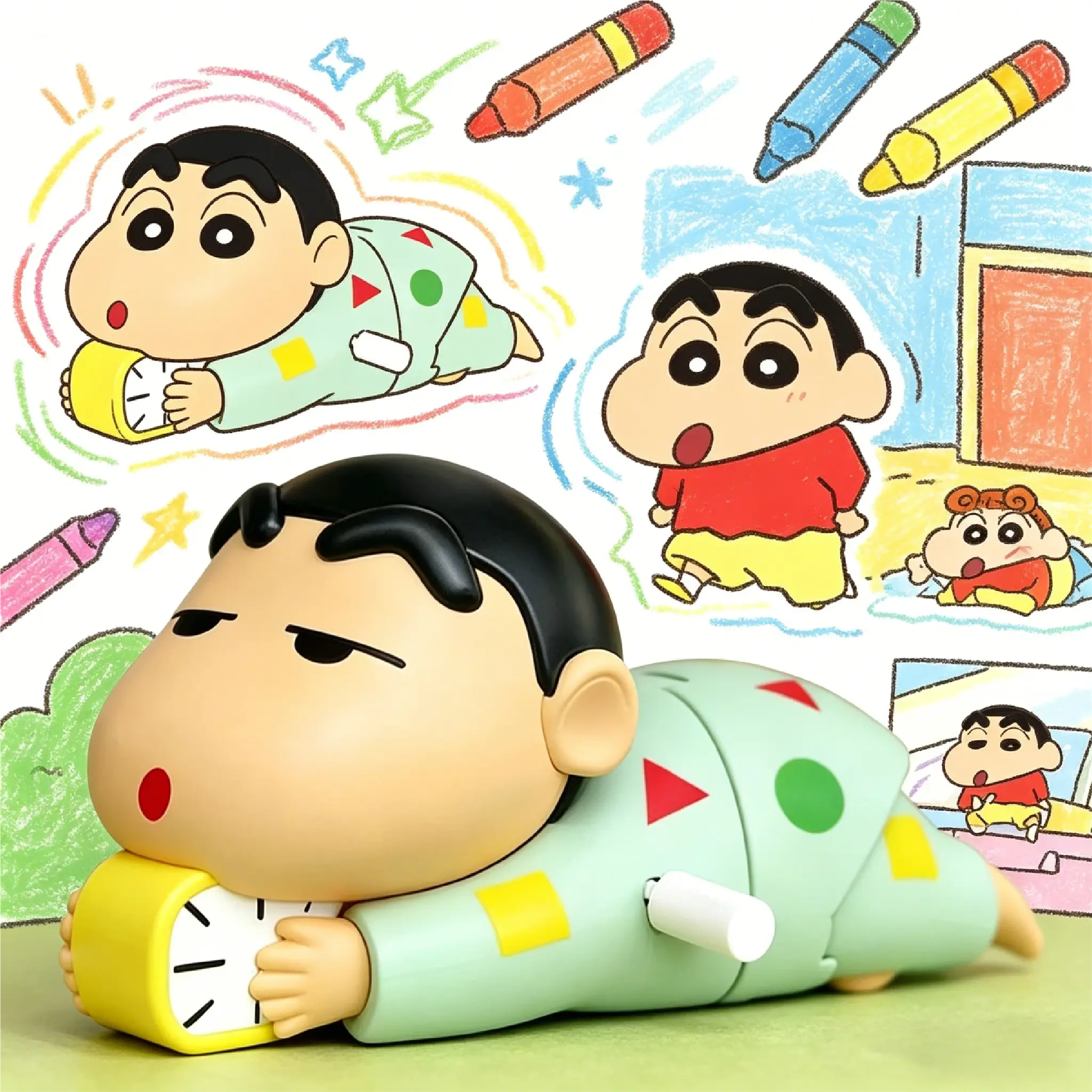 Mainan Shinchan Merangkak Bisa Gerak Figure Imut Koleksi Anime