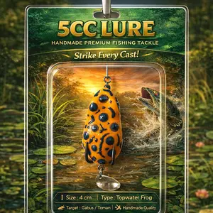 5CC LURE Topwater Frog 4 cm - Umpan Pancing Premium(warna bisa chat admin)