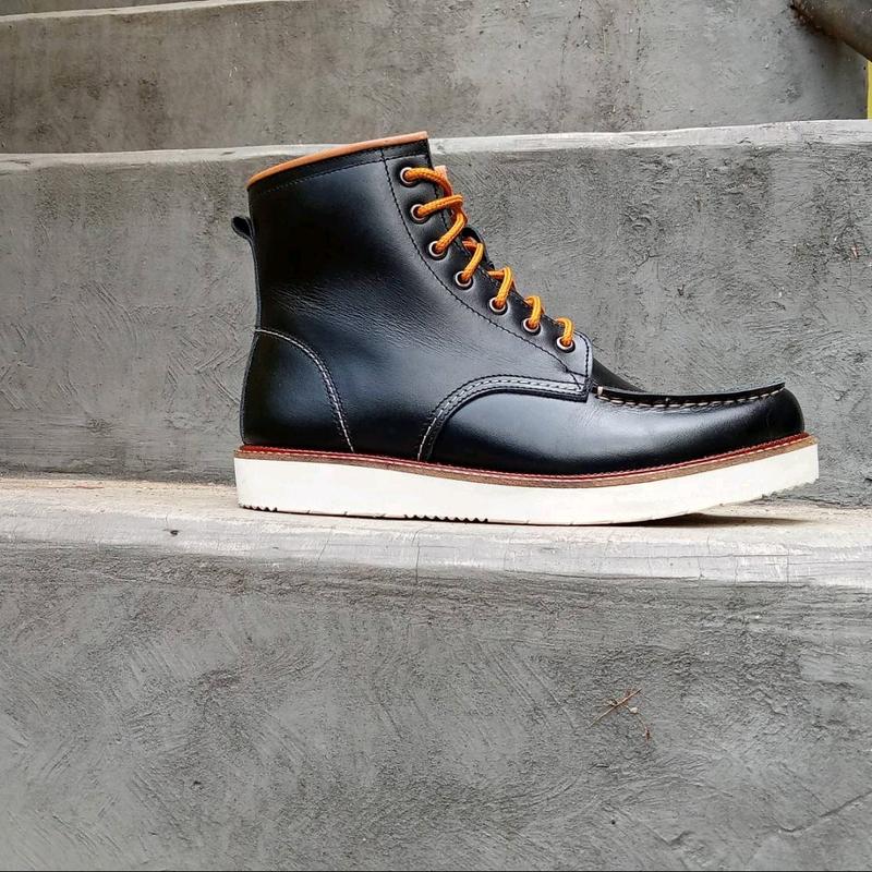 sepatu boots model moctea sepatu boots model redwing sepatu boots kulit Pria Kerja 4