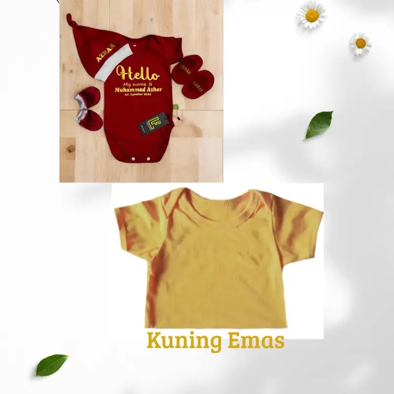 Kuning Emas set topi