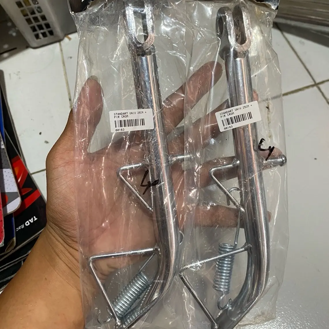 Standar samping Fizr krom universal all motor