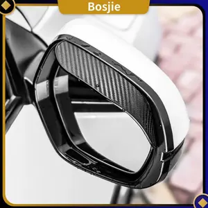 【Bosjie】2Pcs Pelindung Kaca Spion Mobil PVC Carbon Talang Air Spion Mobil  Topi Penahan Pelindung Air Spion avanza rush innova