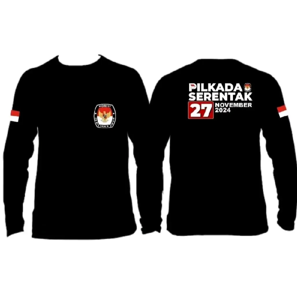 KAOS PILKADA SERENTAK 27 NOVEMBER LENGAN PANJANG  - TSHIRT DISTRO VIRAL