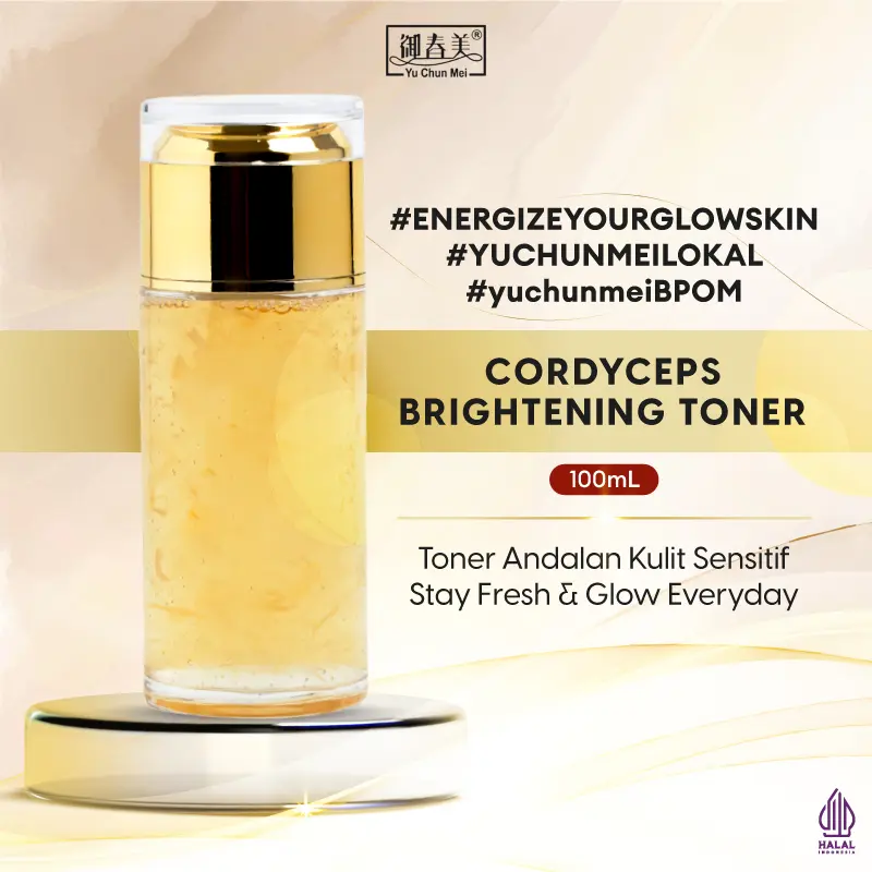 [BPOM ORIGINAL LOKAL] YU CHUN MEI CORDYCEPS Brightening Toner with Calendula Petals  100ml 1