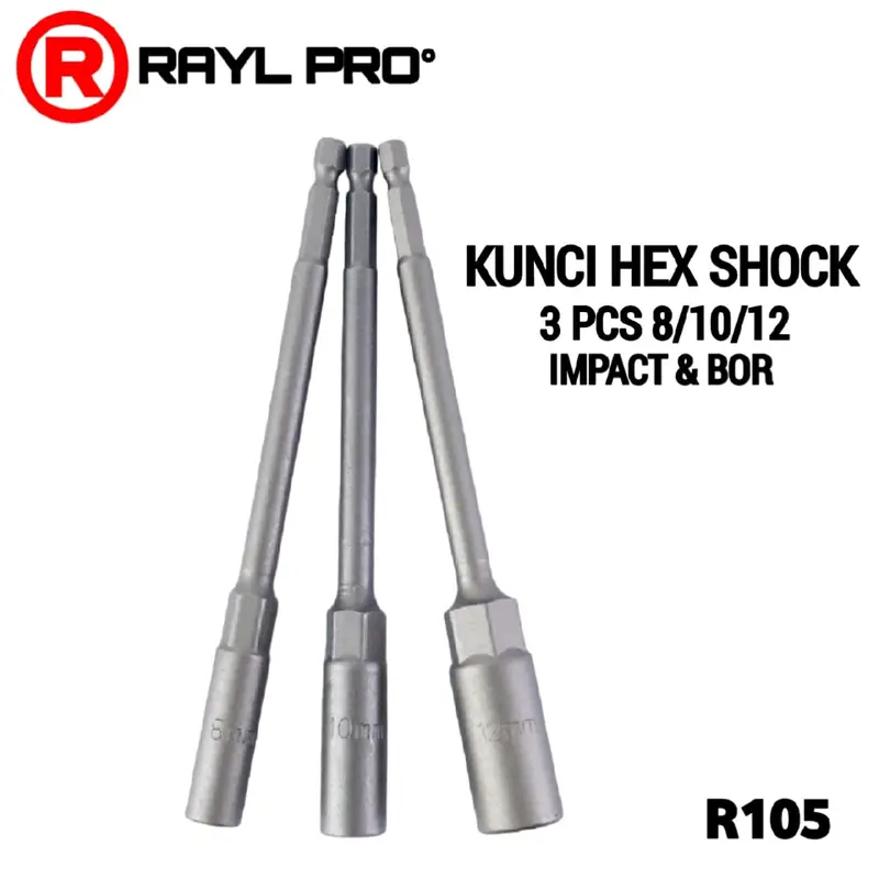 mata shock panjang 8mm 10mm 12mm mata shock hexagonal adaptor impact Wrench JLD APR GTOOLS 0