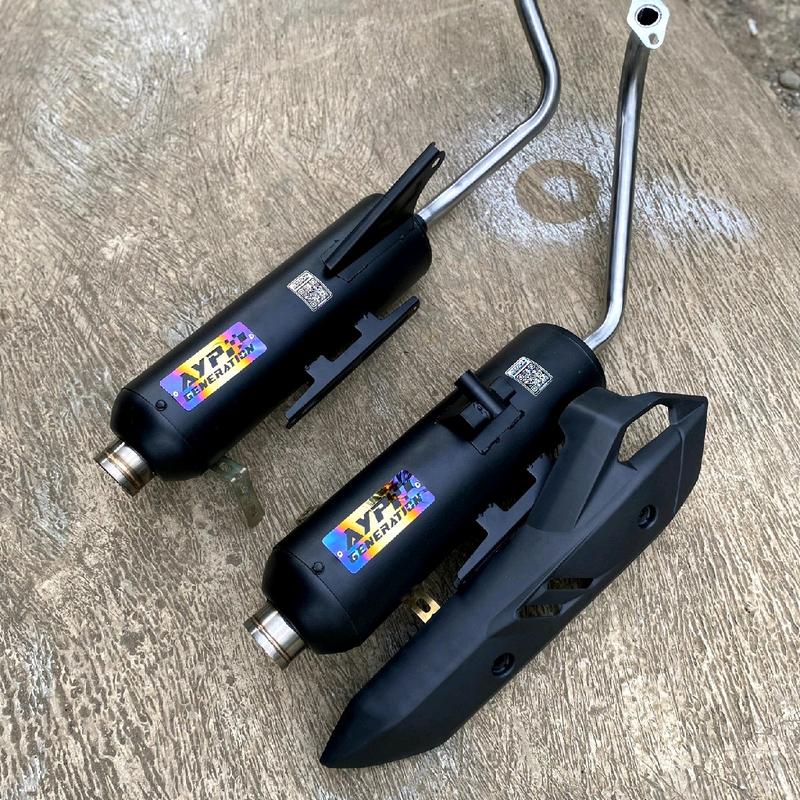 Knalpot Moncong Shijiro Original AYP Generation Tabung Vario Full System - Bisa Request Saringan PNP All Matic - Motorcycle copy 2