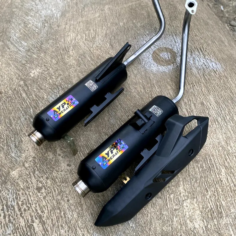 Knalpot Moncong Shijiro Original AYP Generation Tabung Vario Full System - Bisa Request Saringan PNP All Matic - Motorcycle copy 2