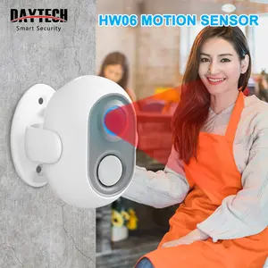 【Harus dimiliki untuk rumah/toko】Daytech alarm sensor rumah Baterai/USB Instalasi mudah Anti pencurian/selamat datang HW06