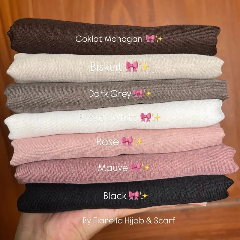 Hijab Paris Classic Premium Segi  Empat  Kerudung Muslim Wanita 3