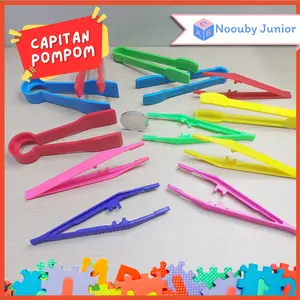 NOOUBY Tweezer Capitan Pompom / Capitan Mainan Edukasi / Capitan Plastik Sorting Warna