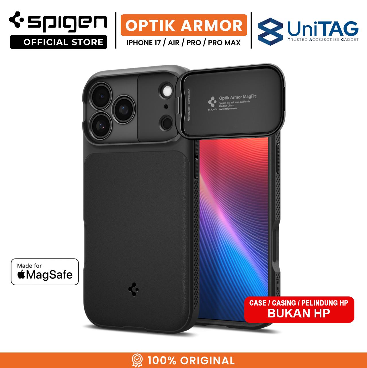 Case For iPhone 17 Air Pro Max Spigen Optik Armor MagFit MagSafe Camera Slide Cover Anti Crack Hybrid Casing