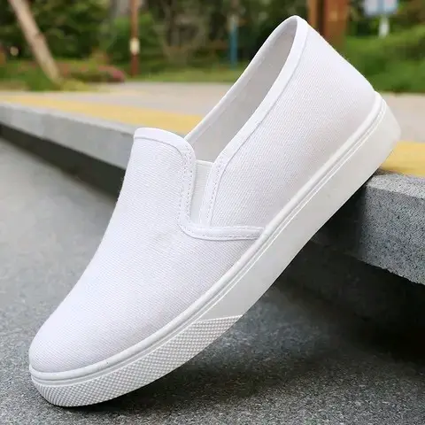 Sepatu Slip On Wanita Terbaru Putih Hitam Simple Elegan Tinggi Kualitas Shoes 8