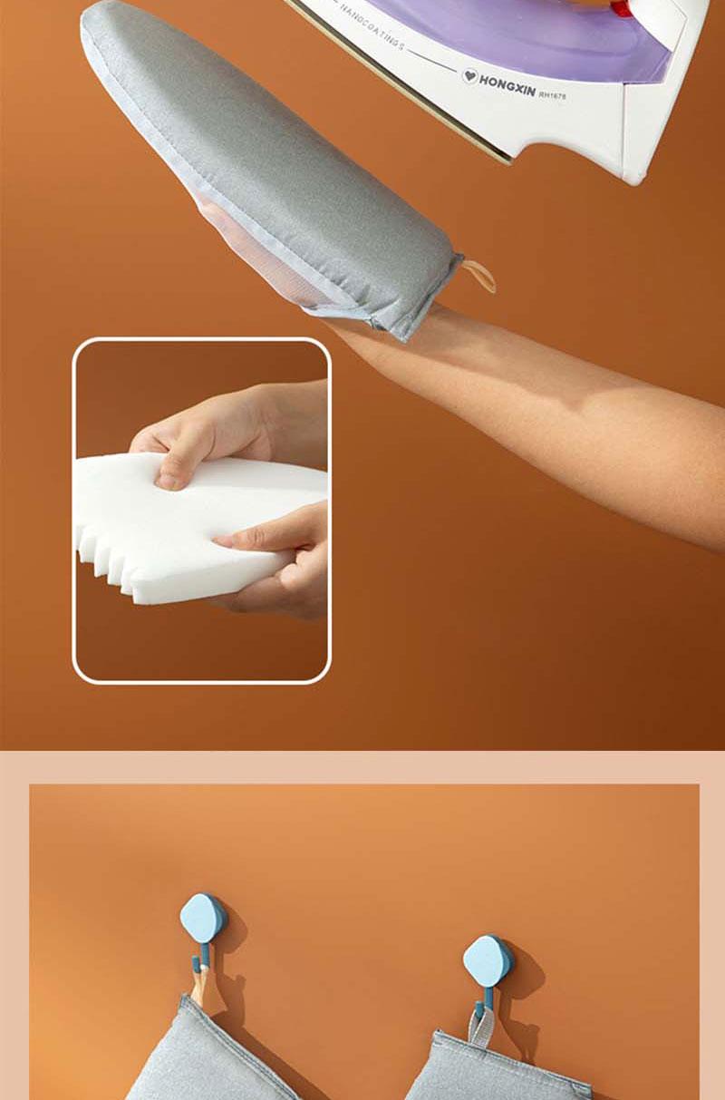 Product Introduction of Mini Ironing Board Handheld Ironing Board Hanging Ironing Machine Ironing Clothes Anti-Hot Gloves Heat Insulation High Temperature Resistant Ironing Board Clothes Pad 6
