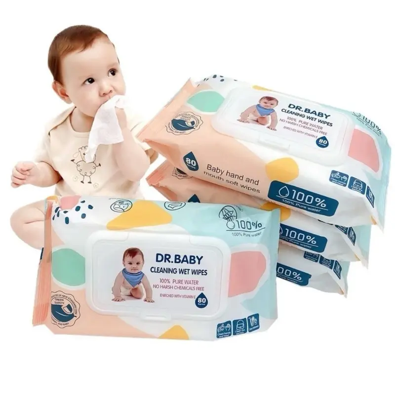 [TR] PROMO 6pack Tisu Basah Bayi 80 Lembar 100% Pure Water Cleaning Wet Wipes Tissue Bayi 5