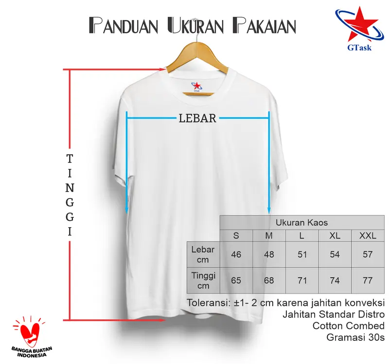 Kaos Merdeka Belajar / Baju Distro / Tshirt GTask Terlaris 1