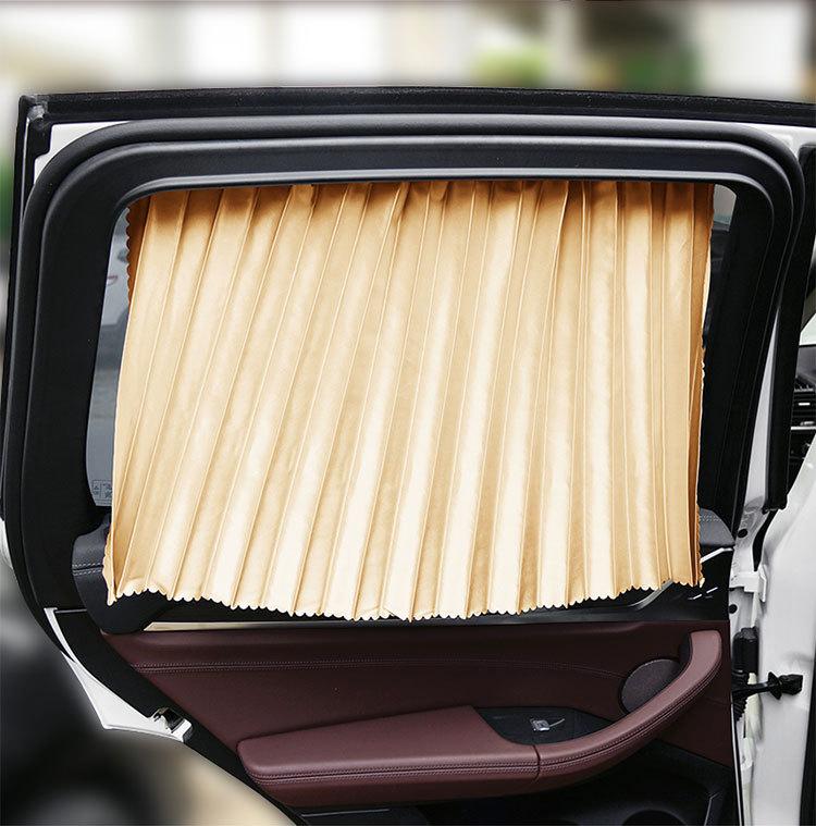 Product Introduction of Auto Curtain Private Car Automatic Retractable Magnetic Suction Window Track Glass Light Blocking Anti-Ddos Insulation Shade Cloth 5