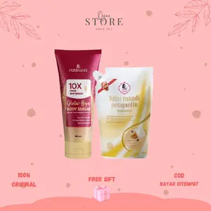 QYUESTORE|PURBASARI PAKET BUNDLE ISI 2 BODY SERUM+ LULUR MANDI PENGANTIN