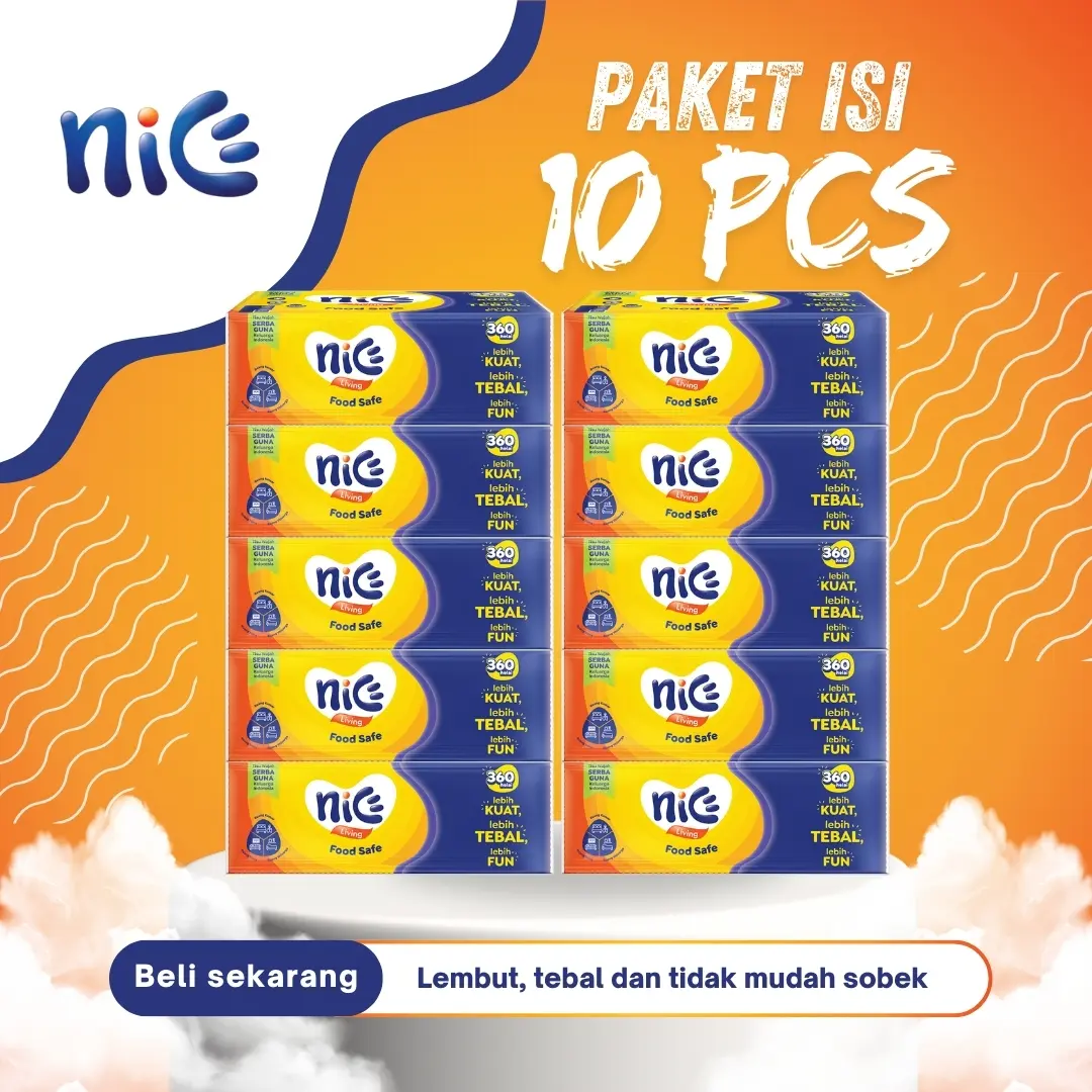 tisu nice 180 sheet 2 play isi 10 pcs