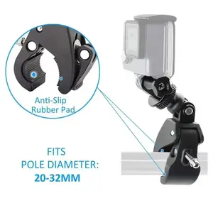 Bicycle Motorcycle Handlebar 360 Degree Tripod Mount for Gopro Hero 12 11 10 9 8 7 6 5 4 YI 4K SJCAM Holder Camera Accessories