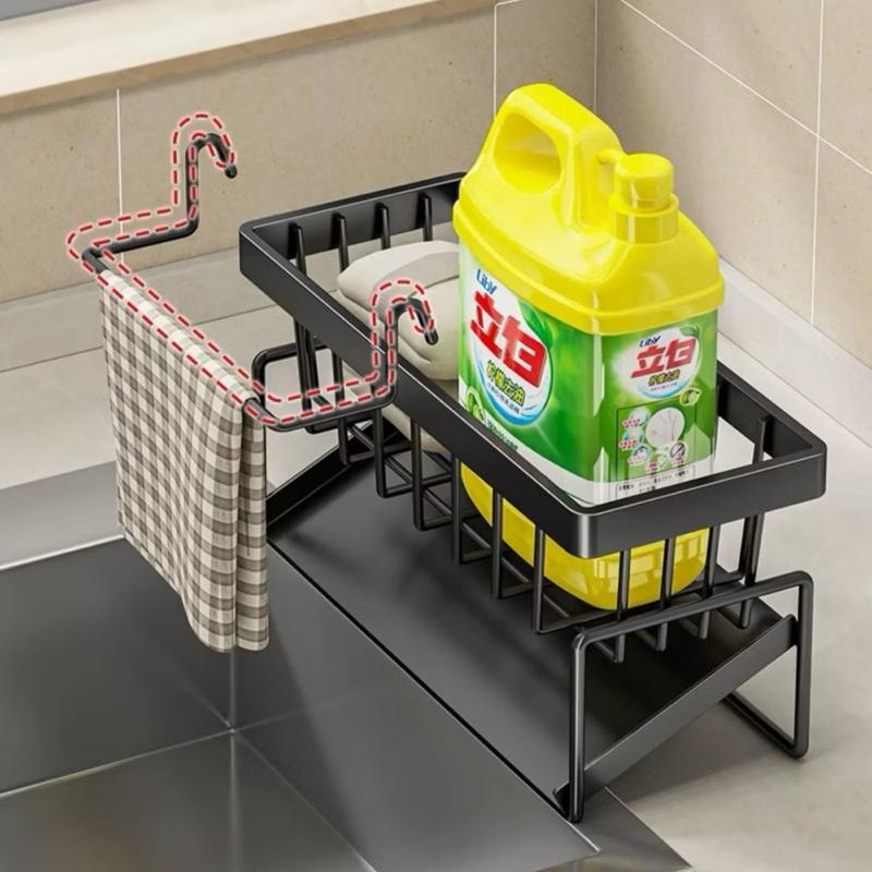 Kệ đựng đồ rửa chén bát, giá để giẻ rửa chén trên bồn có khay hứng nước nghiêng…