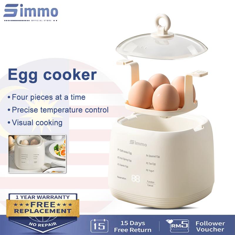 SIMMO Egg Cooker Electric Egg Steamer 200W Multi-function Automatic ...