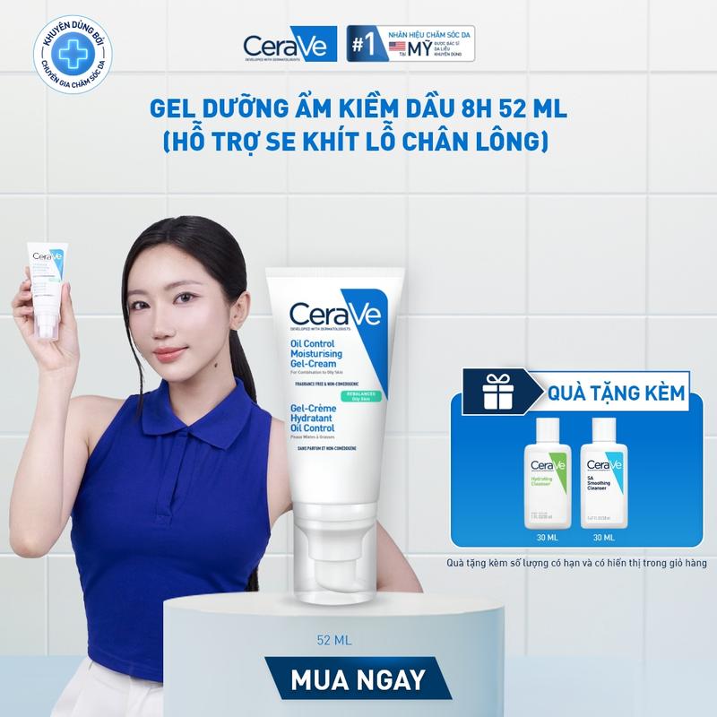 [DEAL SHOCK] Kem dưỡng ẩm & kiềm dầu dành cho da dầu và da hỗn hợp Cerave Oil Control Moisturizing Cream 52ml