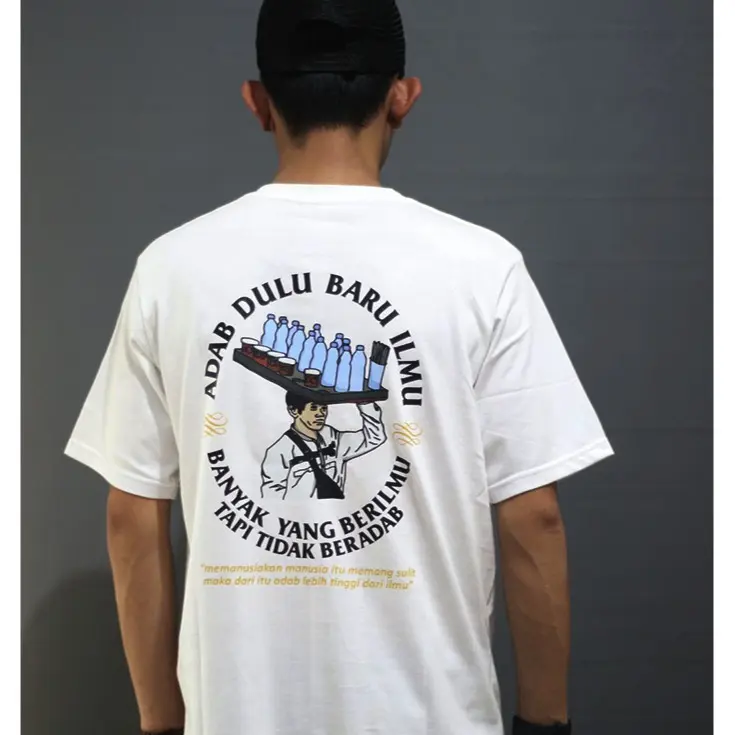 T-shirt ADAB dulu baru ILMU - banyak orang yang berilmu tapi tidak beradab (catton combed 24s) 2
