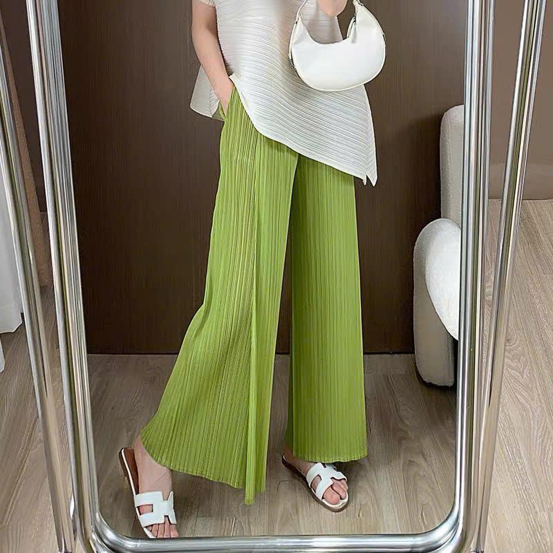  Quần dài chất thun lò xo cao cấp thiết kế dáng suông rộng lưng cao tôn dáng và sang trọng - 55Kg.Linh 