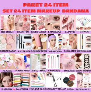 PAKET 24 ITEM SET 24 MAKEUP BANDANA