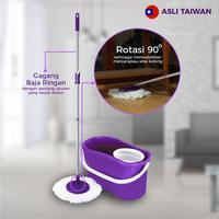 Gambar Dr. MOP Super Spin Super Dry - Alat Pembersih Lantai Fleksibel dengan Disc Roller 360° & Electrostatic Super Fiber untuk Pembersihan Cepat dan Mudah dari Gogomall Kota Tangerang 4 Tokopedia