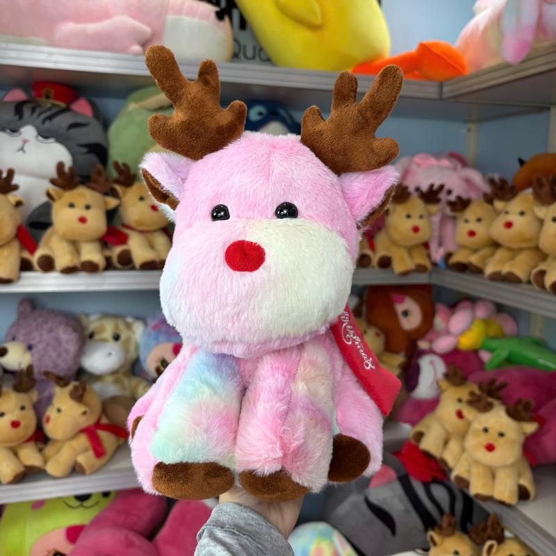   GIÁ MỞ BÁN Gấu tuần lộc  MÀU LOANG ,búp bê hươu đồ chơi sang trọng 30cm,phụ kiện noel,món quà ngày lễ 