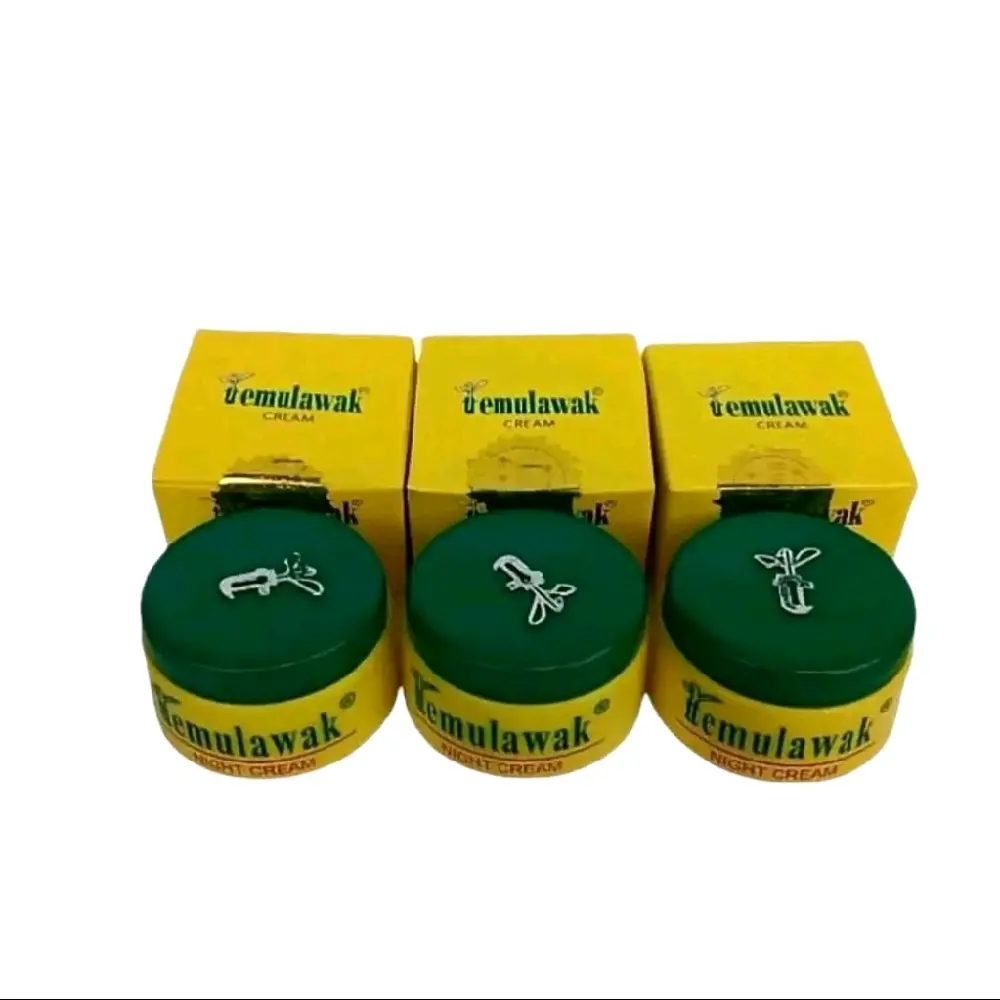 3Pcs Cream Wajah Temulawak Malam Original