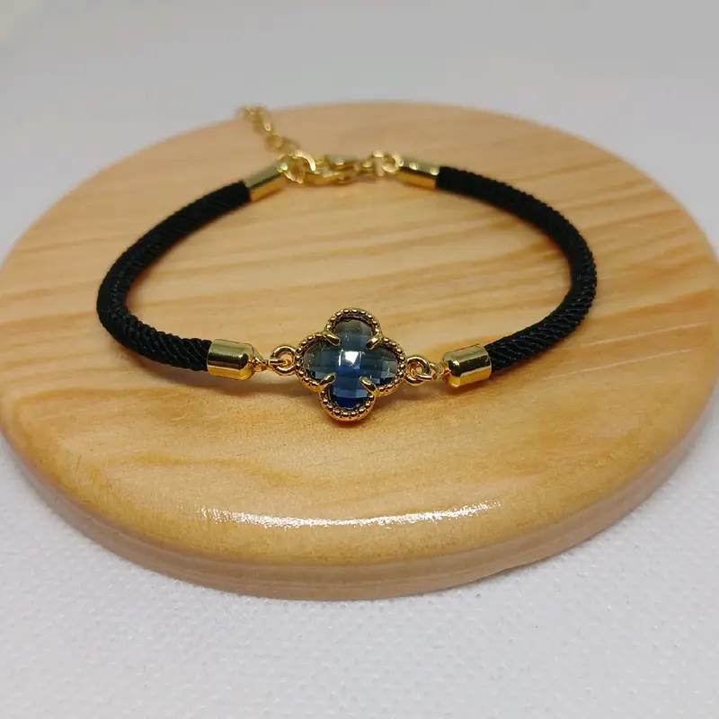 Gelang Tali Motif Cloverr Warna Warni Gelang Hoki Bracelets 5