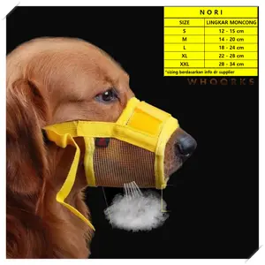 PENGIKAT MULUT ANJING MONCONG DOG MUZZLE MOUTH COVER ANTI GIGIT NORI