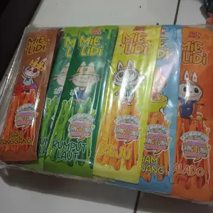 MIE LIDI KARAKTER VIRAL ISI 50 PCS MIX 10 RASA BERHADIAH BY MO SNACK Bawang Manis