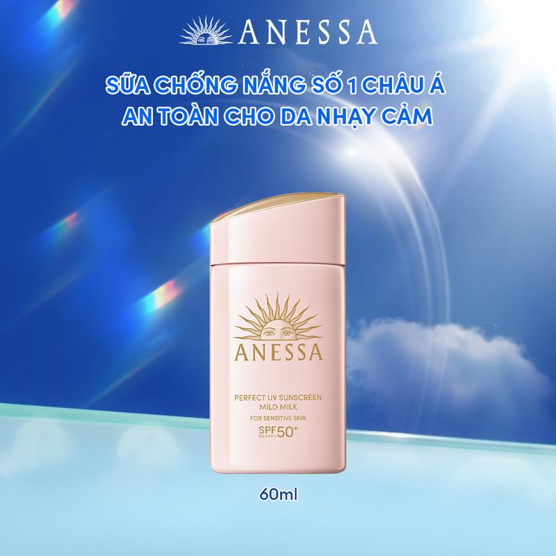 Anessa x KOL - Sữa chống nắng dịu nhẹ cho da nhạy cảm và trẻ em Anessa SPF 50+ PA++++ 60ml 0