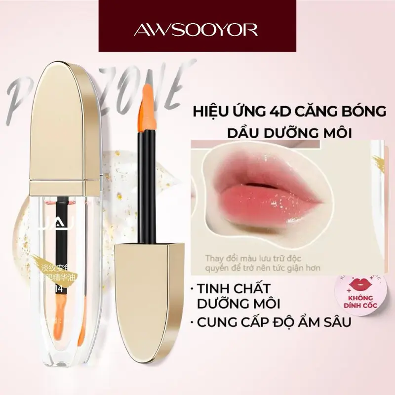 Son Dưỡng Môi Chống Thấm Nước, Lâu Trôi, Sace Lady, 4g * 2, Kem Son Môi, Mua 1 Tặng 1, [Thanh Toán Khi Nhận Hàng], Khuyến Mãi Cosmetic Trang Điểm juicy  tint Mỹ Phẩm 0