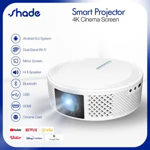 T269 Smart Projector Android OS 10000 Lumens 1080P HD Proyektor mini Portable Android Proyektor TV WiFi Proyektor
